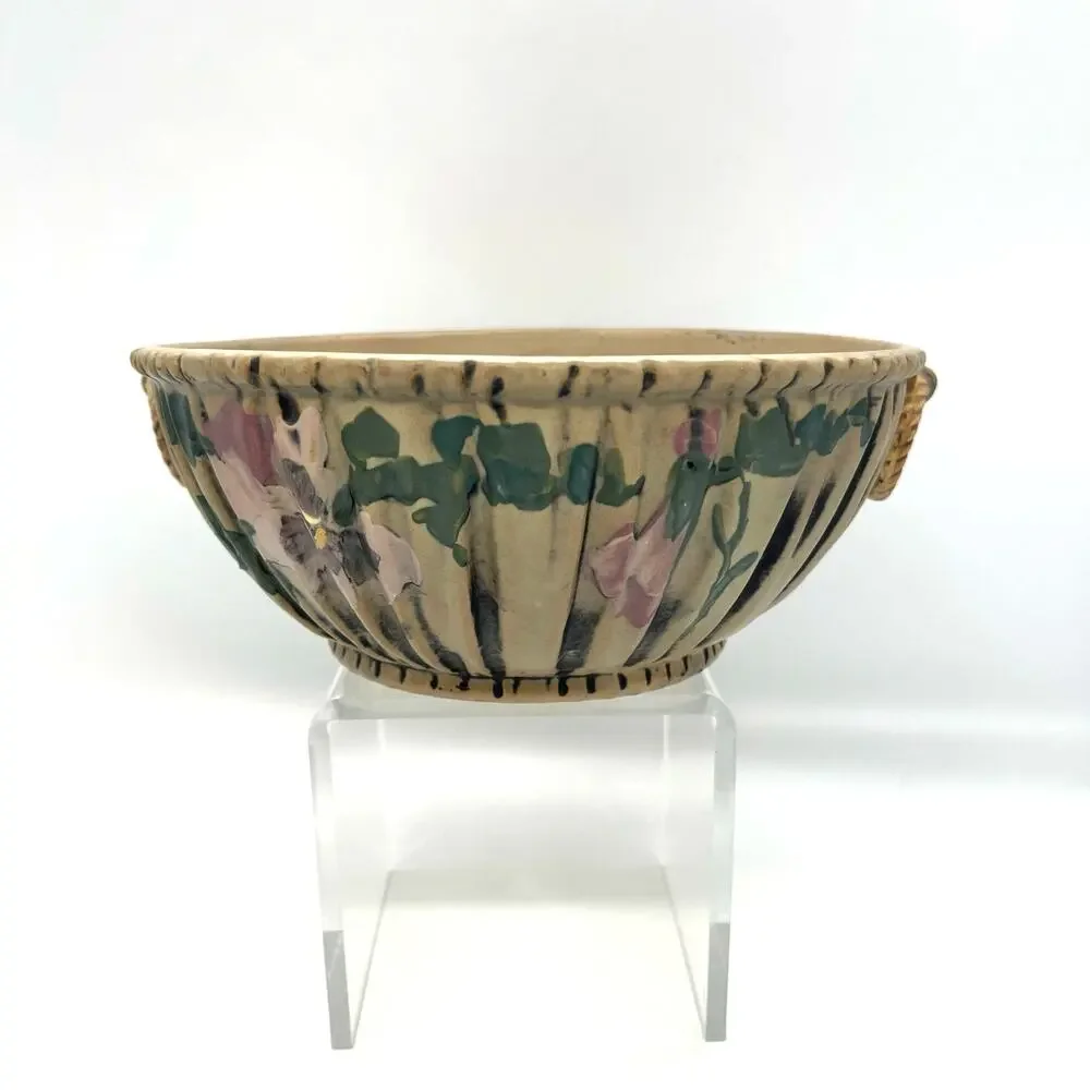 Vintage Weller Pottery Louella Vase Hand Painted American Art 